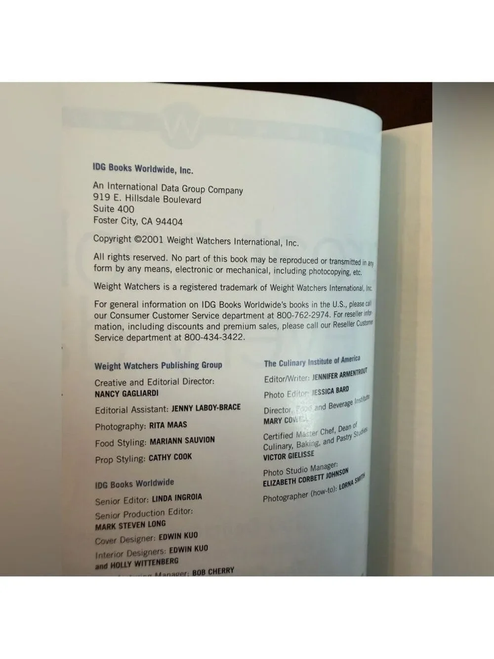 Weight Watchers - Great Cooking Every Day Cookbook 2001 Hardcover